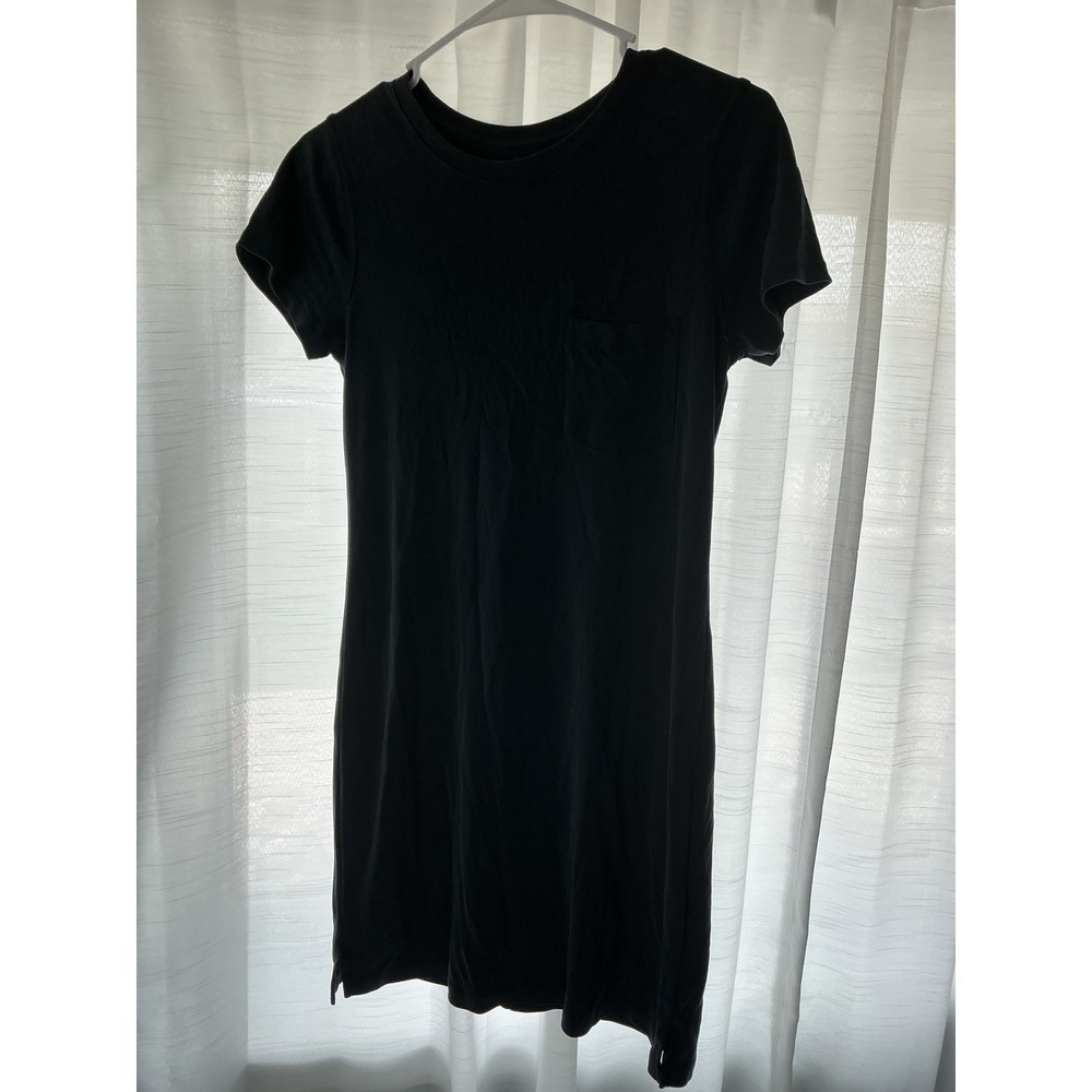 Abercrombie & Fitch Black T-Shirt Dress Womens SP Short Sleeve Casual Pocket